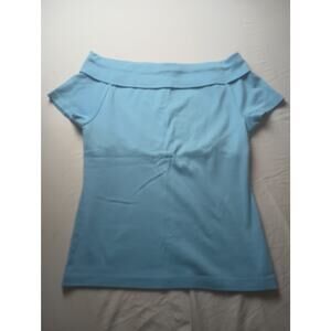 Y2K The Limited NWT Women Size Large Off Shoulder Blue Short